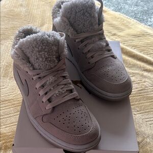 Jordan Women's Gray High-Top Sneakers